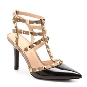 Jessica Simpson black and nude Dameera Pumps